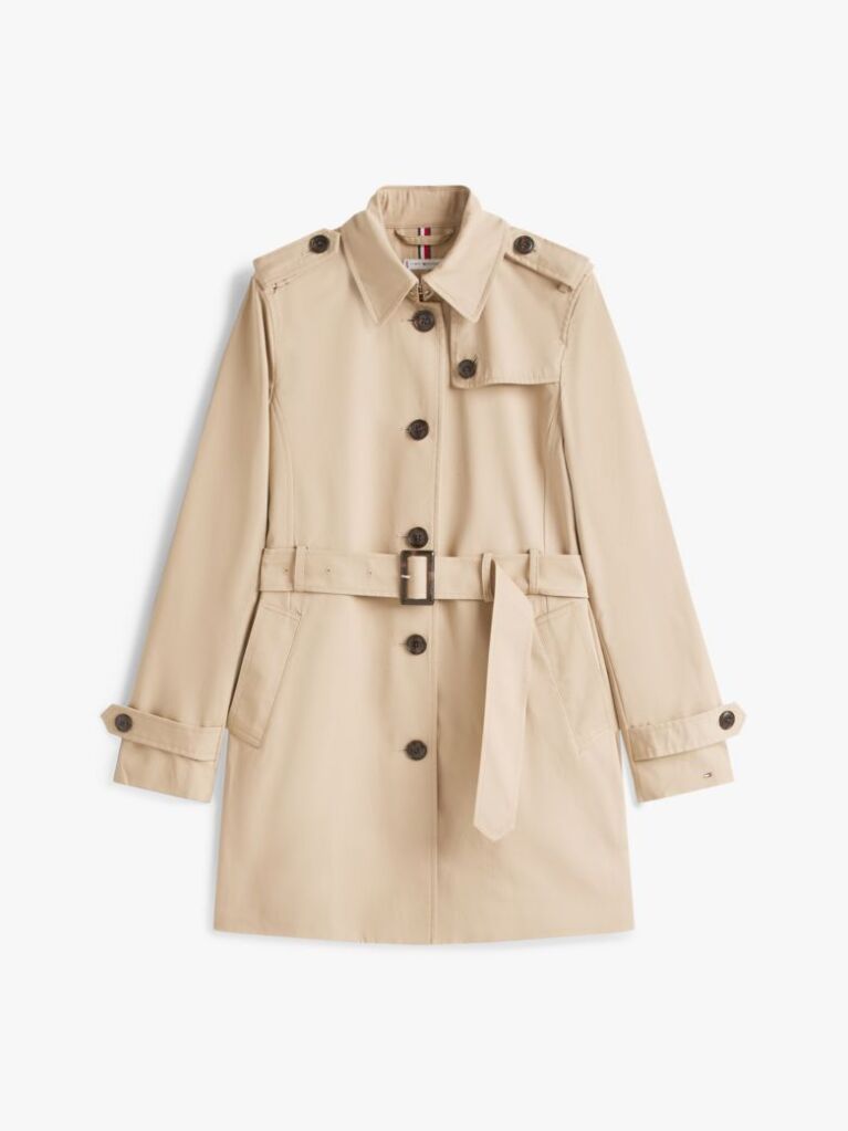 Beige Heritage Single Breasted Trench Coat  Women