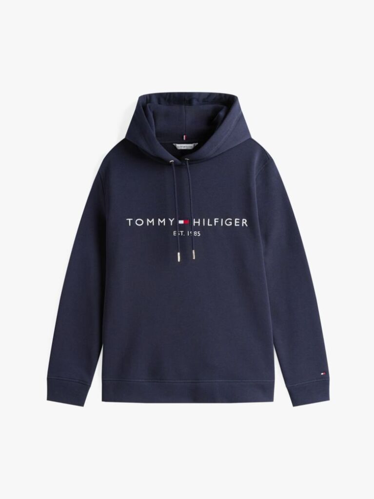 Blue Essential Hoodie With Logo  Women