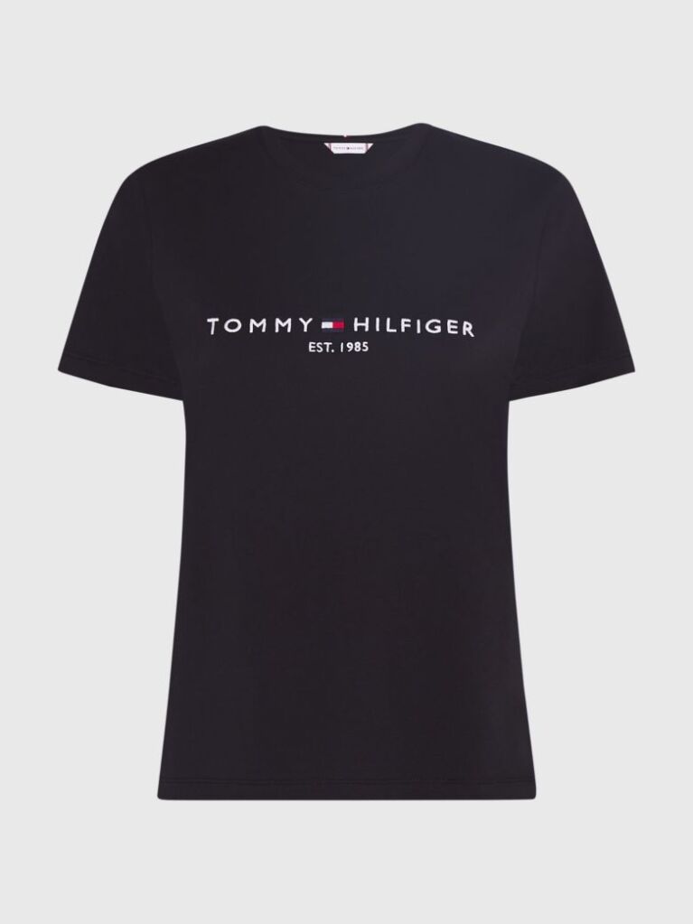 Black ORGANIC COTTON T-SHIRT AND LOGO  Women