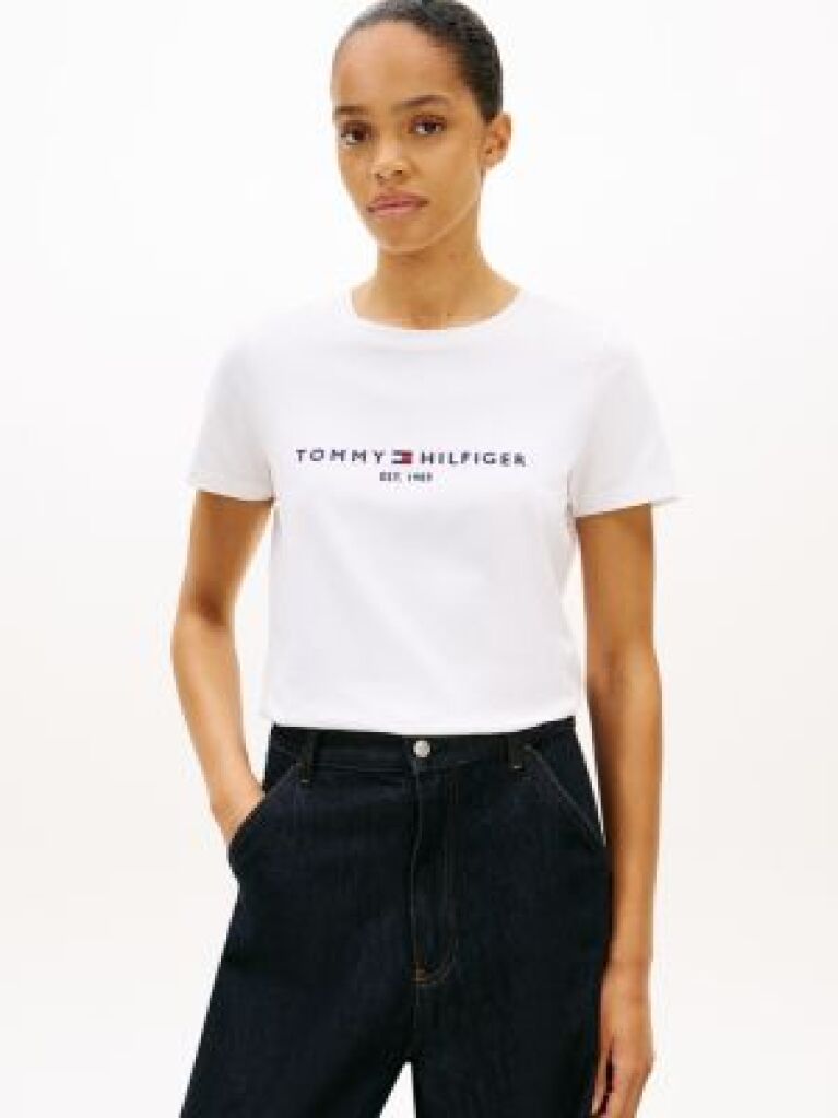 White ORGANIC COTTON T-SHIRT AND LOGO  Women