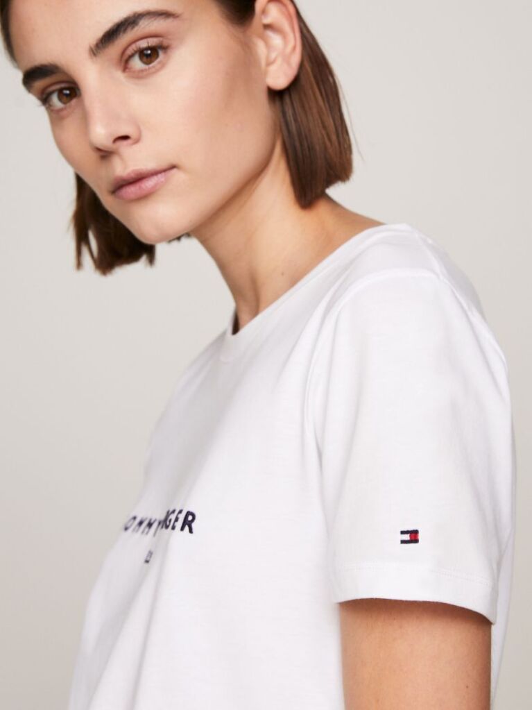 White ORGANIC COTTON T-SHIRT AND LOGO  Women