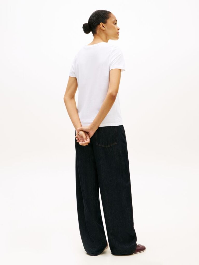 White ORGANIC COTTON T-SHIRT AND LOGO  Women