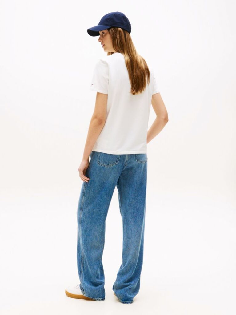 White 1985 Collection Signature Logo T-Shirt  Women