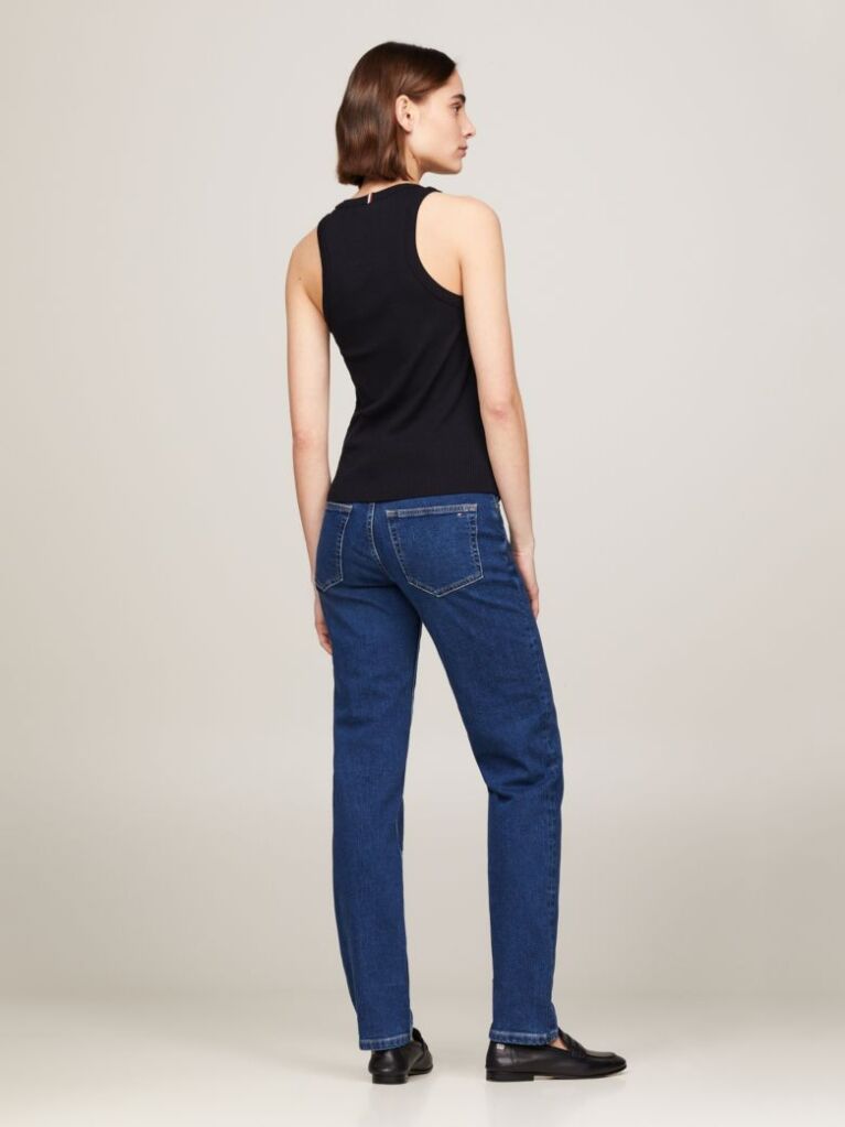 Black RIB TANK TOP SLIM  Women