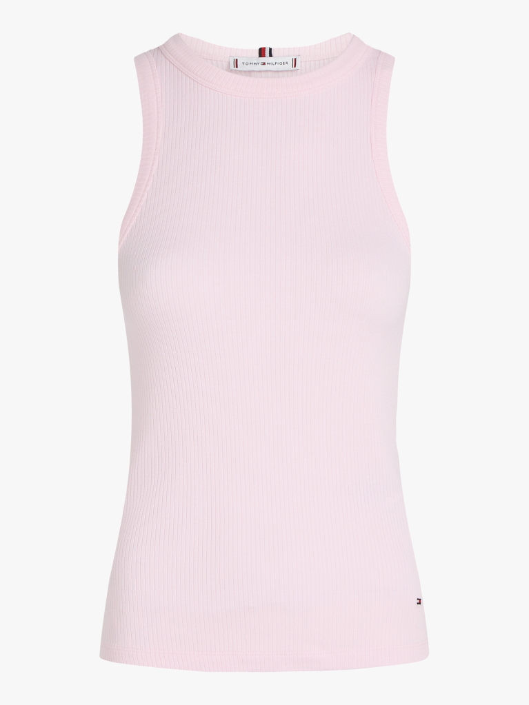 Pink RIB TANK TOP SLIM  Women