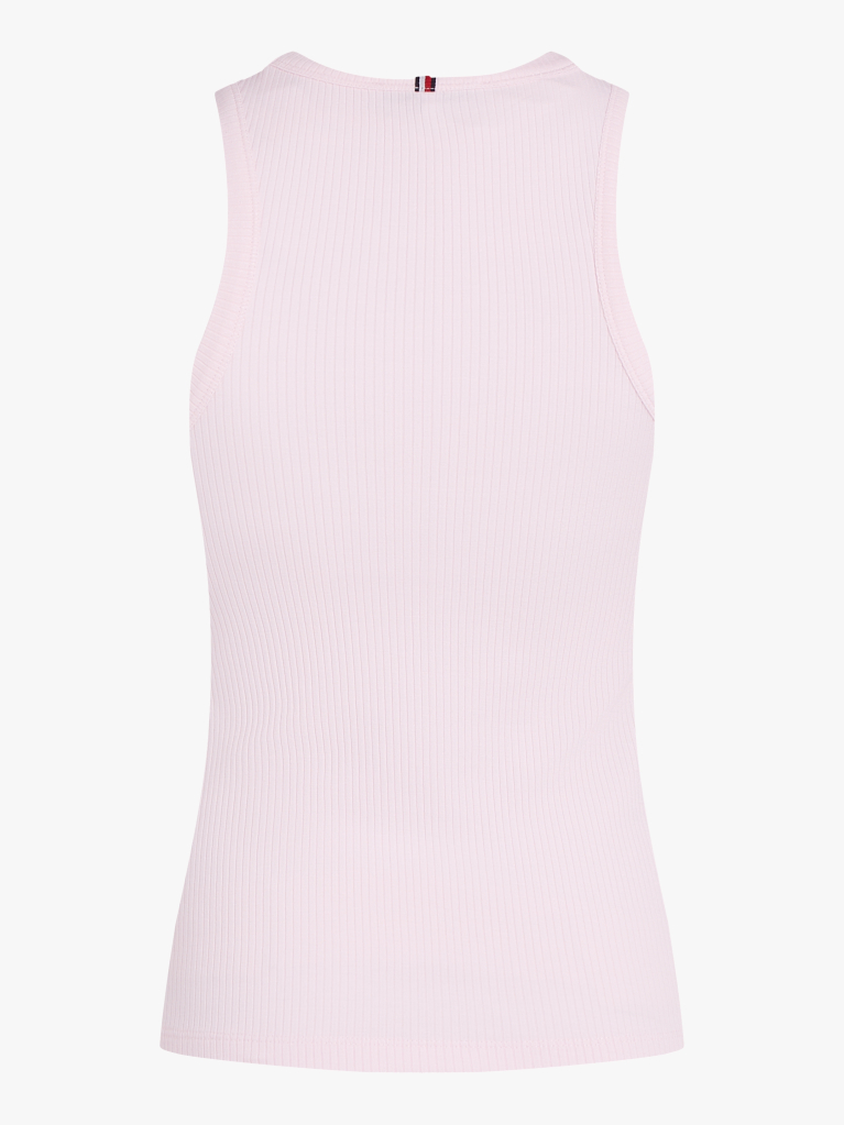 Pink RIB TANK TOP SLIM  Women