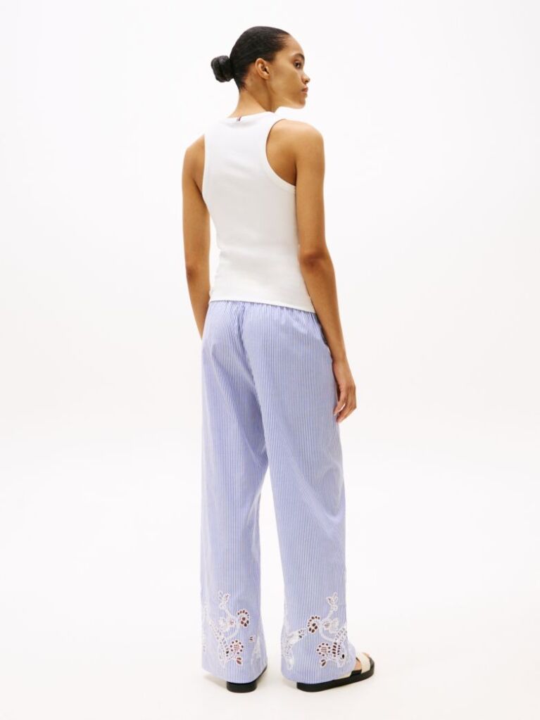 White RIB TANK TOP SLIM  Women