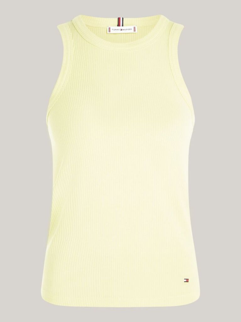 Yellow RIB TANK TOP SLIM  Women