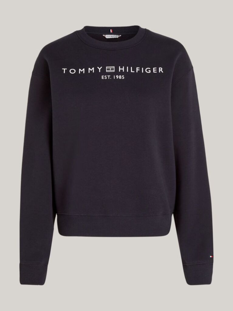 Blue Chest Logo Crew Neck Sweatshirt  Women