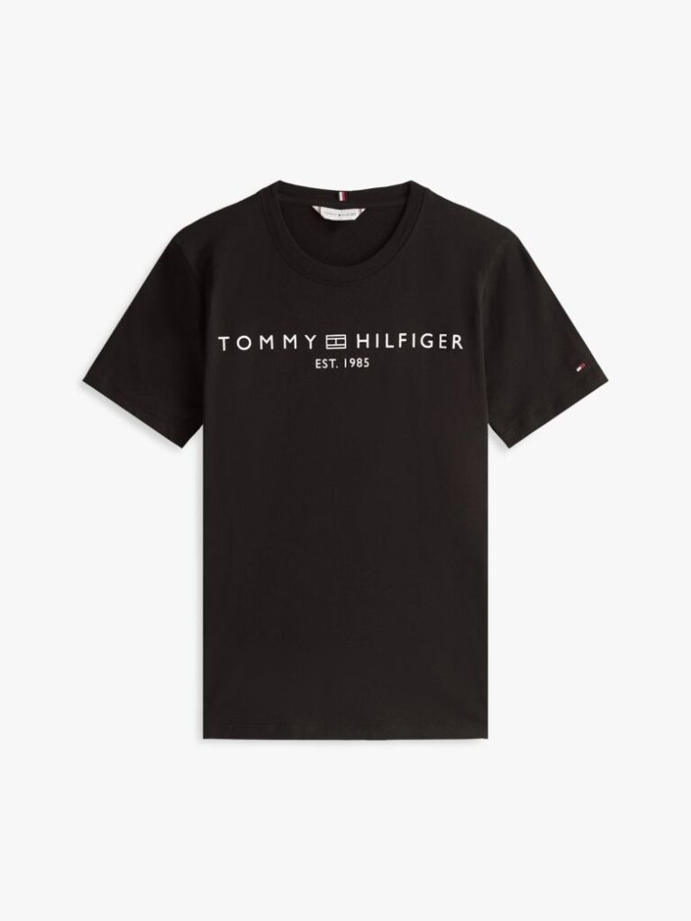 Black Logo Crew Neck T-Shirt  Women
