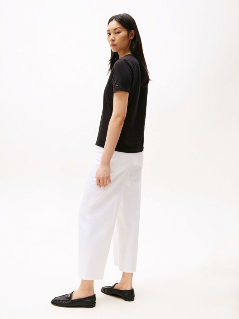 Black Logo Crew Neck T-Shirt  Women