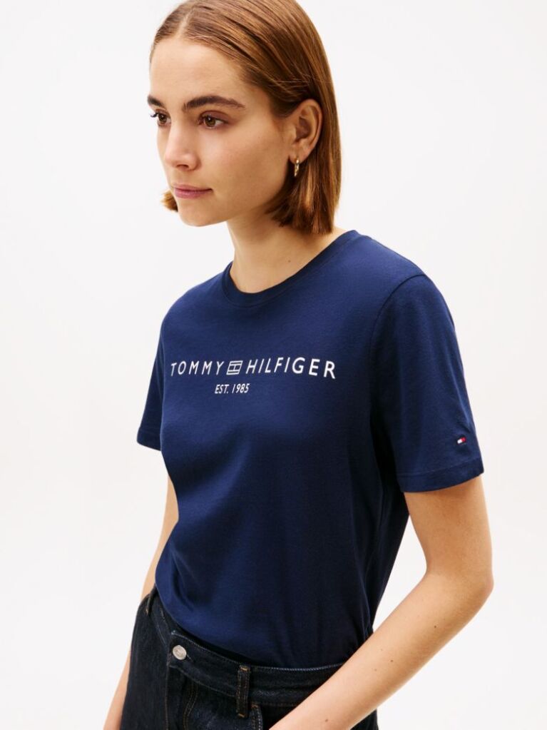 Blue Logo Crew Neck T-Shirt  Women