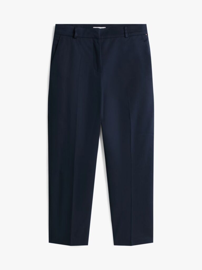Blue Slim Fit Straight Leg Chinos  Women