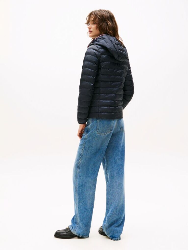 Blue Padded Global Stripe Jacket  Women