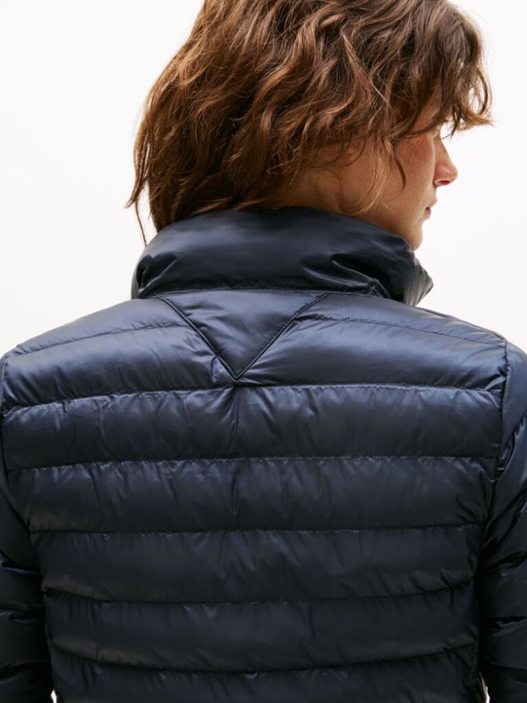 Blue Padded Global Stripe Jacket  Women