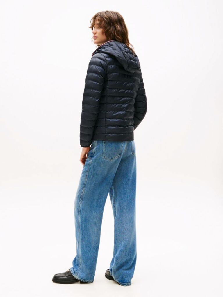 Blue Padded Global Stripe Jacket  Women