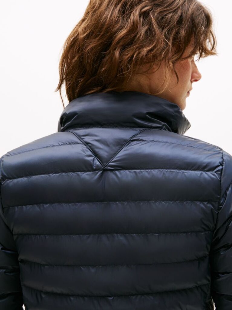 Blue Padded Global Stripe Jacket  Women