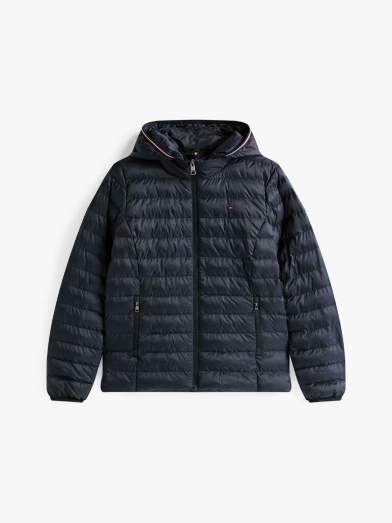 Blue Padded Global Stripe Jacket  Women