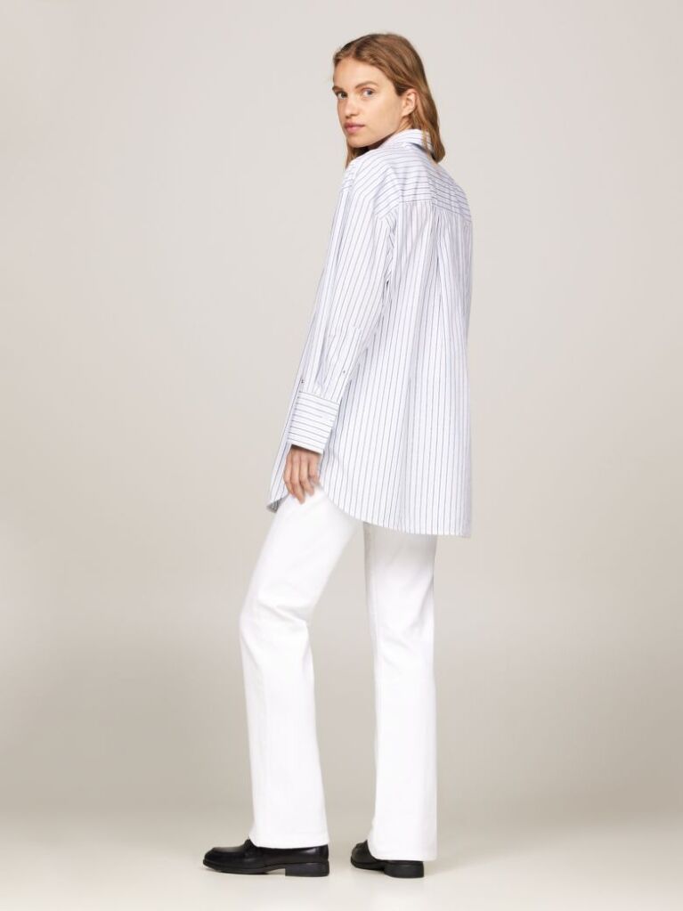 Multi Stripe Oversized Fit Shirt  Women