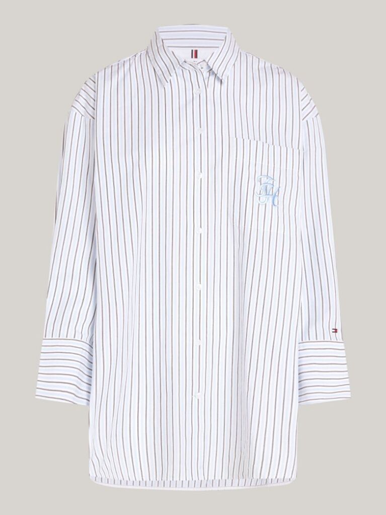 Multi Stripe Oversized Fit Shirt  Women