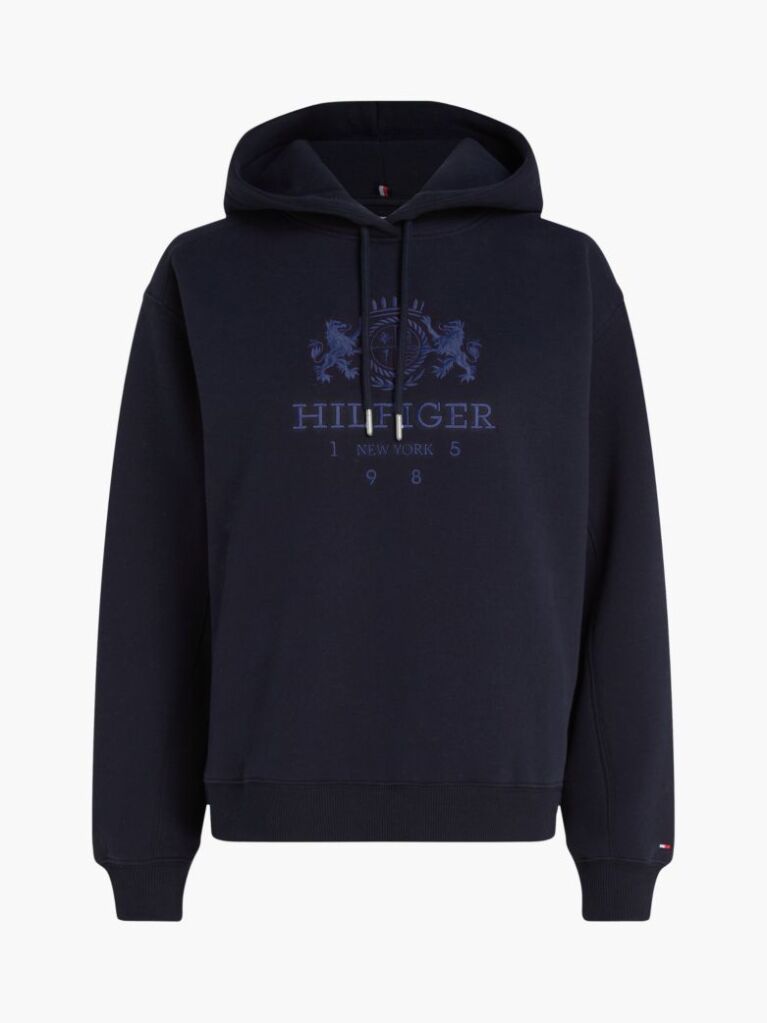 Blue Logo Embroidery Hoody  Women