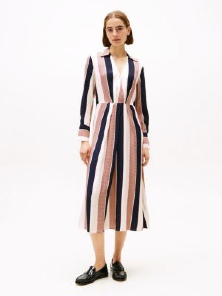 Multi Global Stripe Maxi Dress  Women