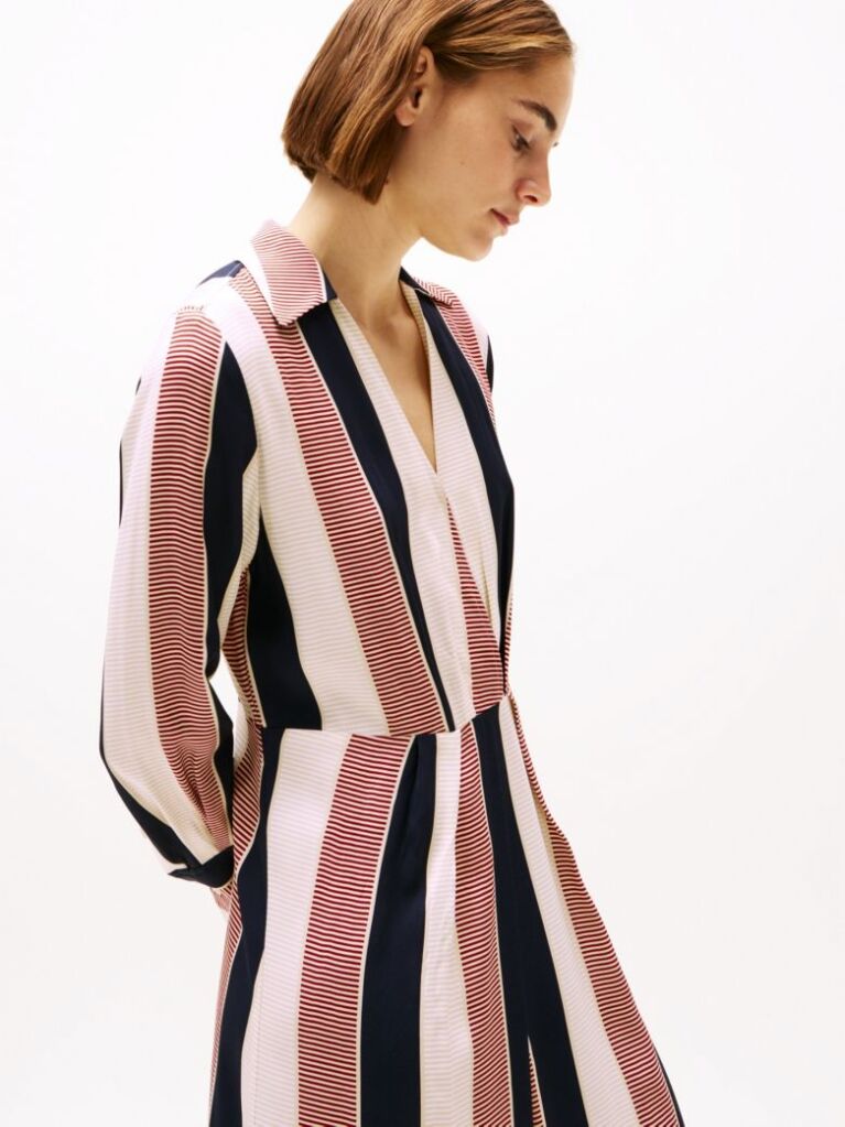 Multi Global Stripe Maxi Dress  Women