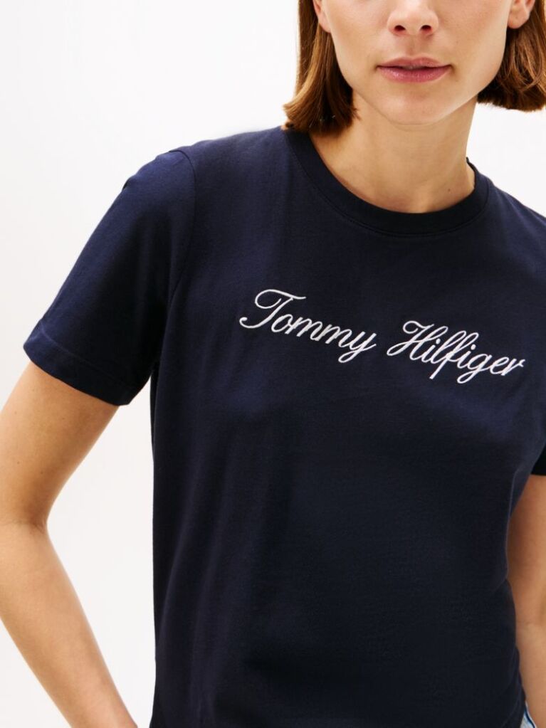 Blue Regular Crew Neck T-Shirt  Women