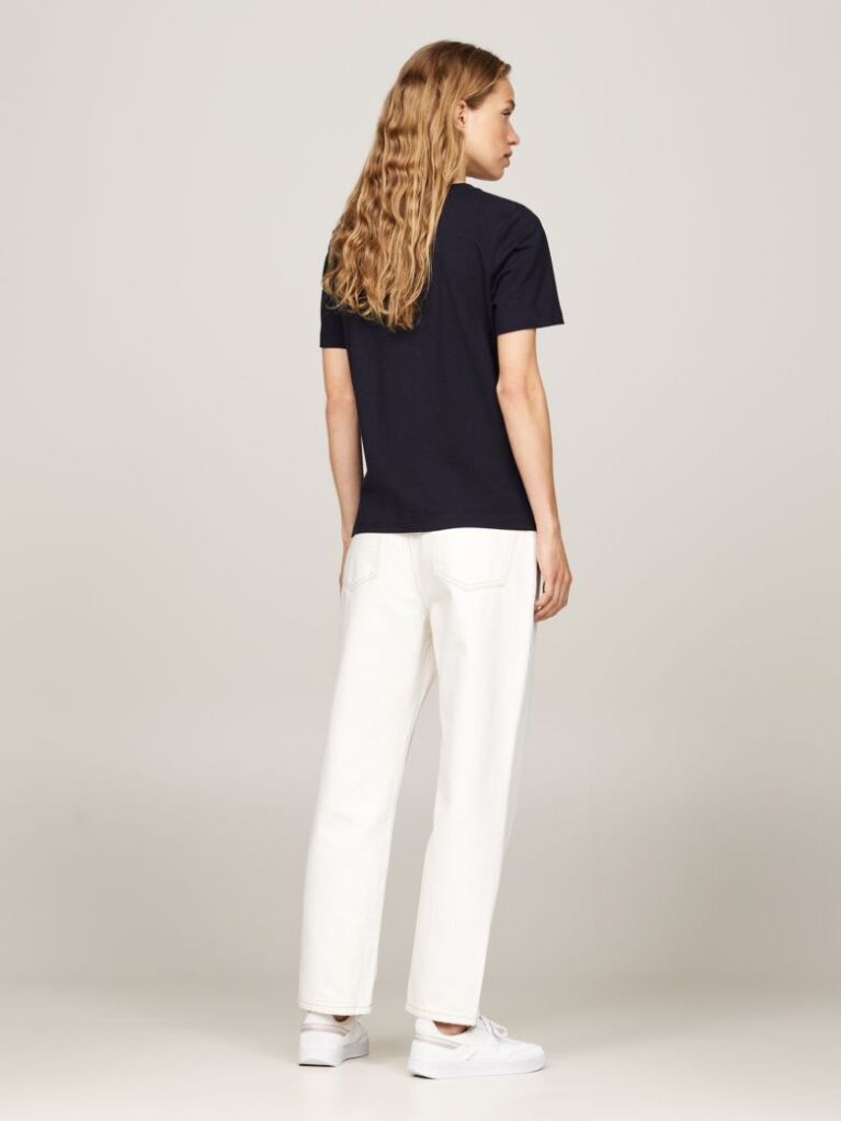Blue Regular Crew Neck T-Shirt  Women