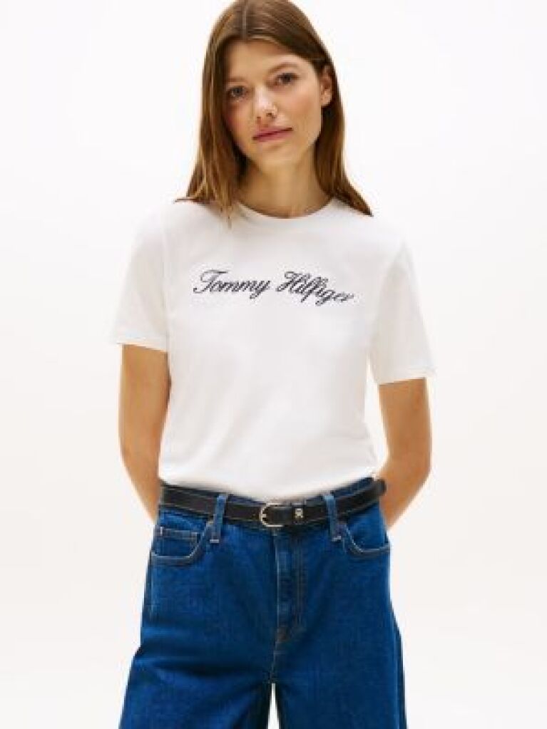 White Regular Crew Neck T-Shirt  Women