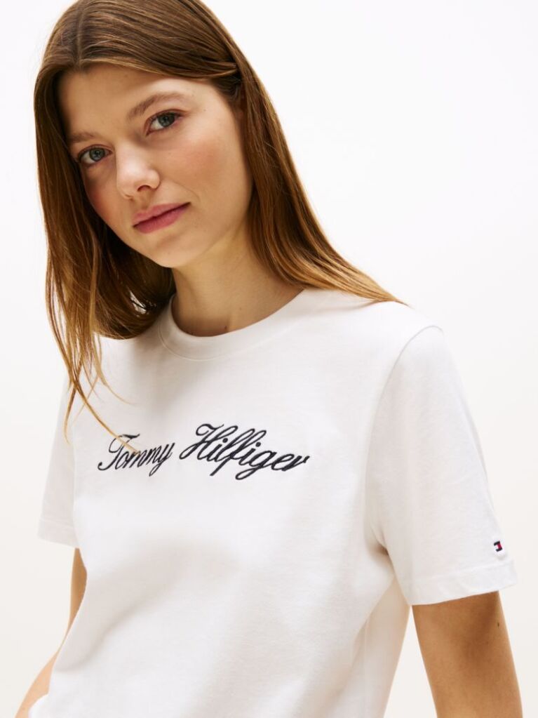 White Regular Crew Neck T-Shirt  Women
