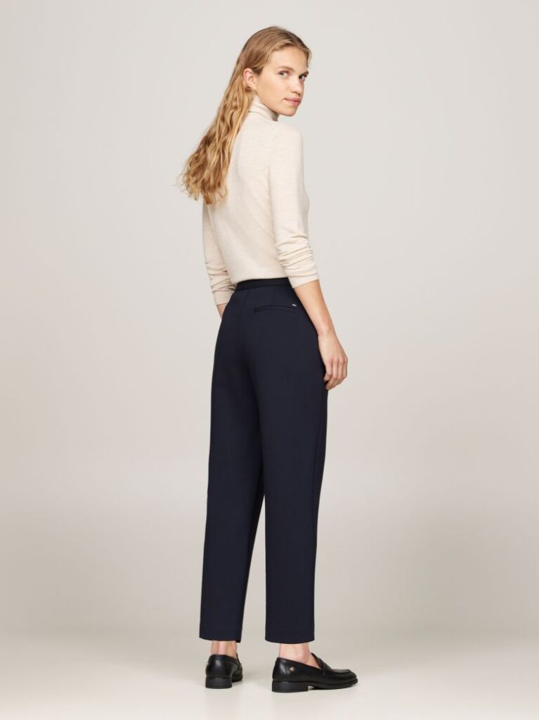 Multi Pressed Slim Straight Leg Trousers  Women