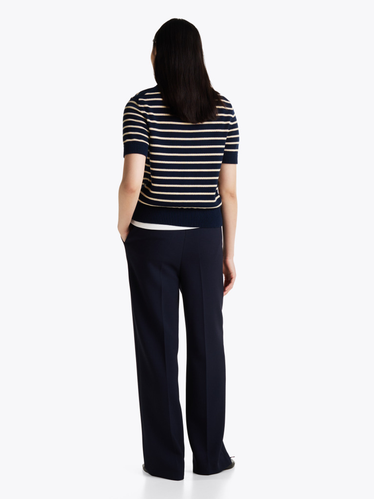 Multi Short Sleeve Crew Neck Jumper  Women