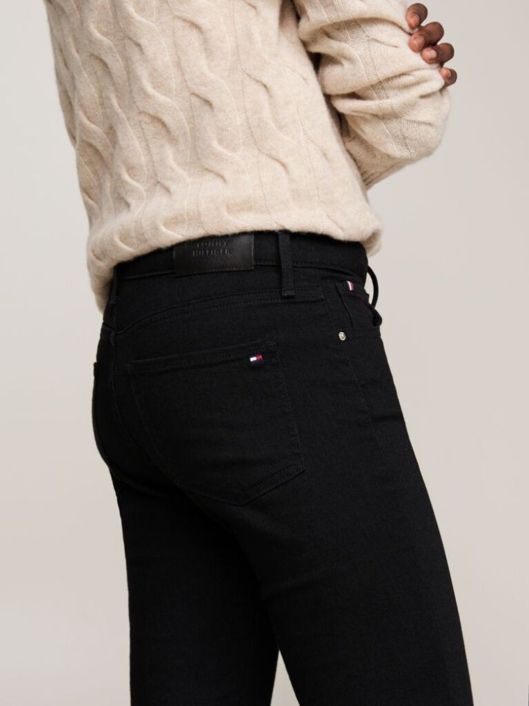 Black Como Black Mid Rise Skinny Jeans  Women