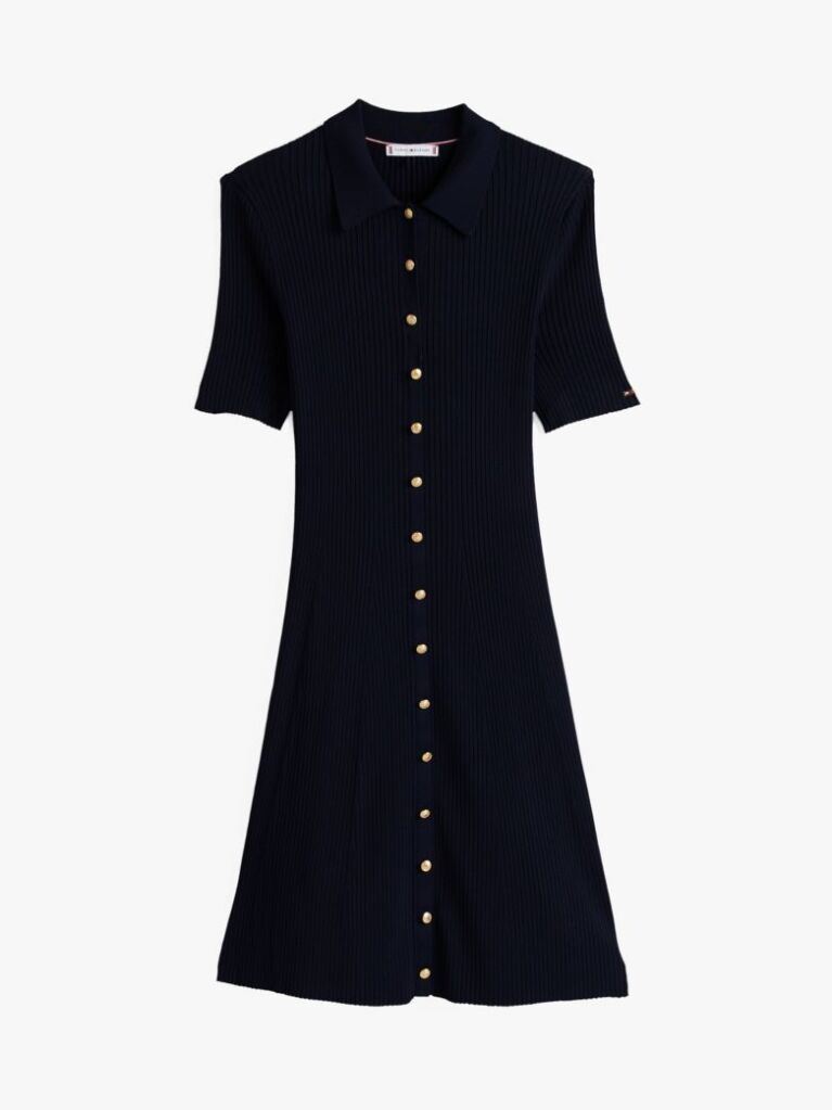 Multi Button-Thru Mini Polo Dress  Women