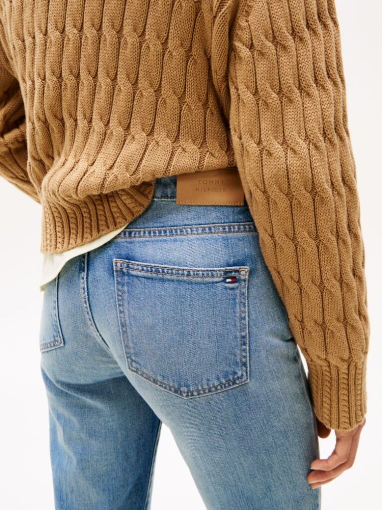 Blue Faded Mid Rise Bootcut Jeans  Women