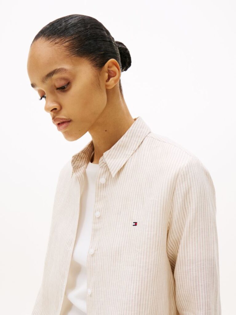 Multi Regular Fit Linen Shirt  Women