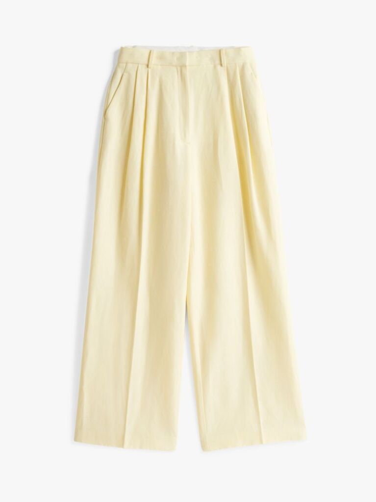 Yellow Relaxed Straight Leg Pants  Women