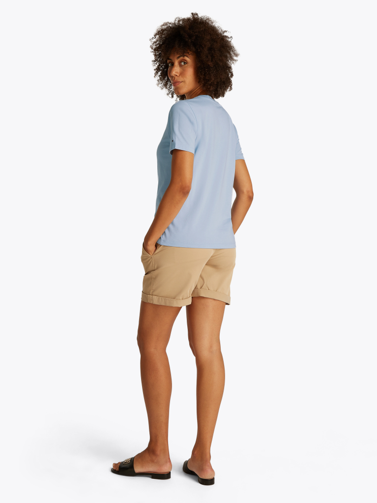 Blue Contrast Flag T-Shirt  Women