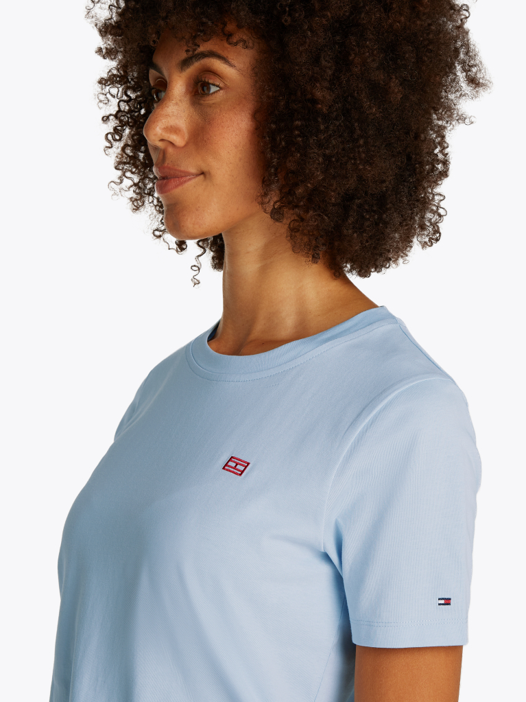 Blue Contrast Flag T-Shirt  Women