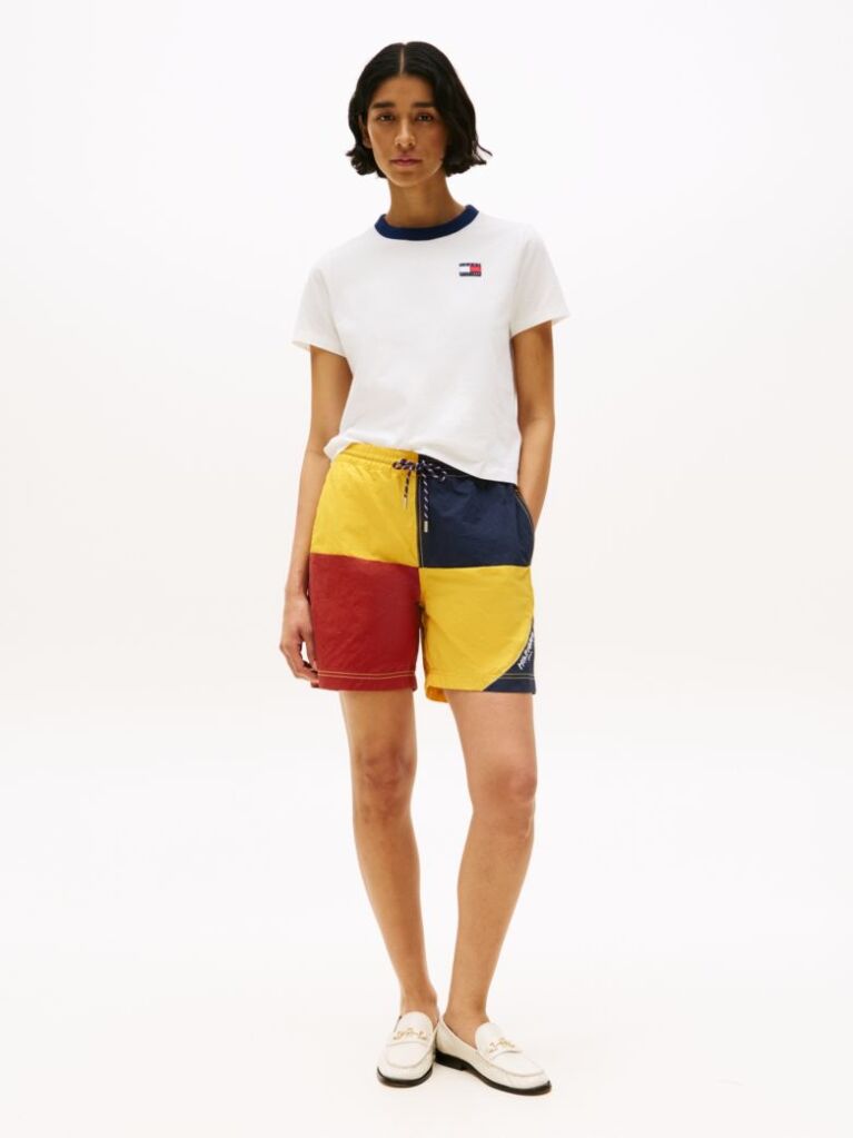 Beige Hilfiger Sailing Relaxed Back Logo T-Shirt  Women