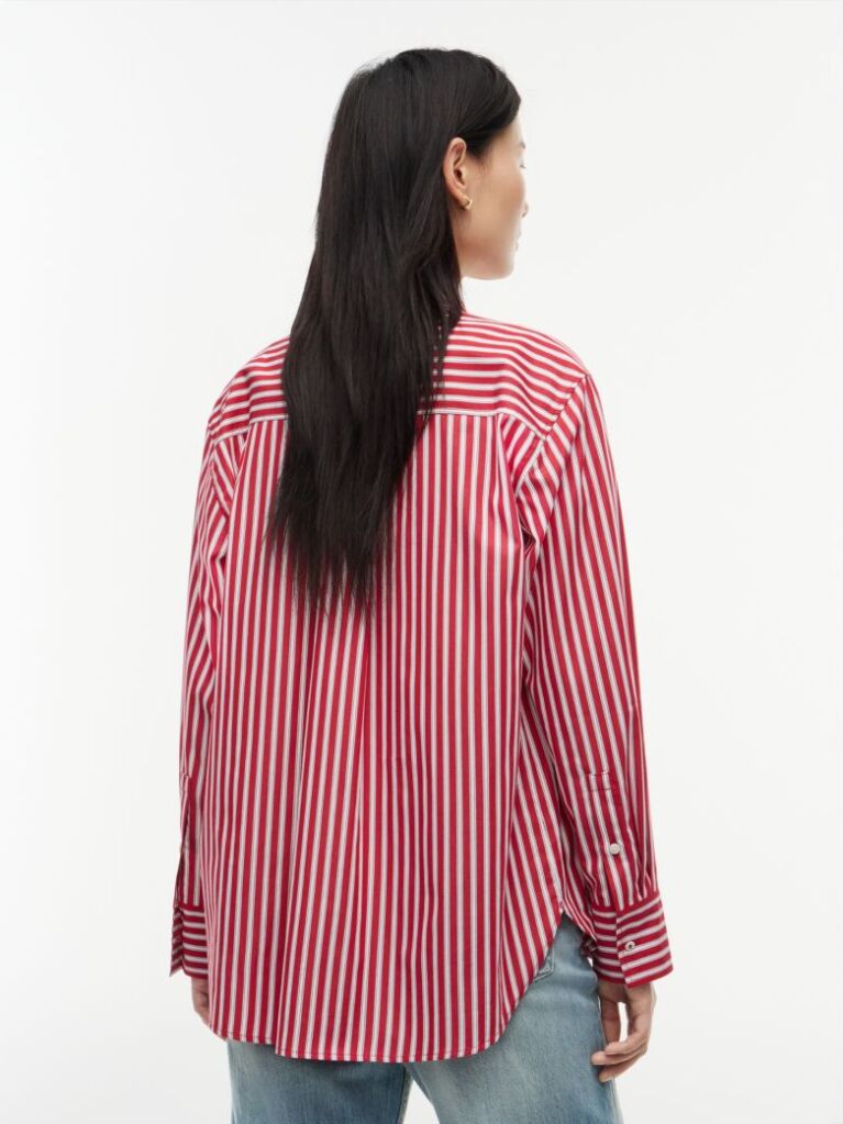 Multi Oversized Fit Poplin Shirt  Women