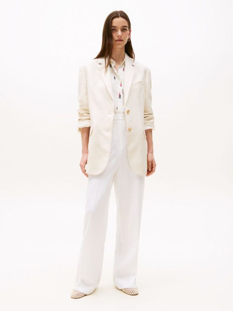 Multi Pinstripe Relaxed Fit Blazer  Women