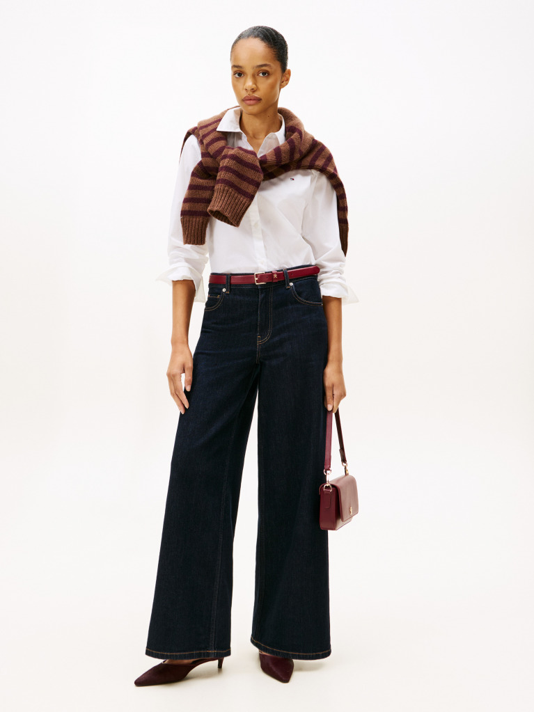 White Regular Fit Poplin Shirt  Women