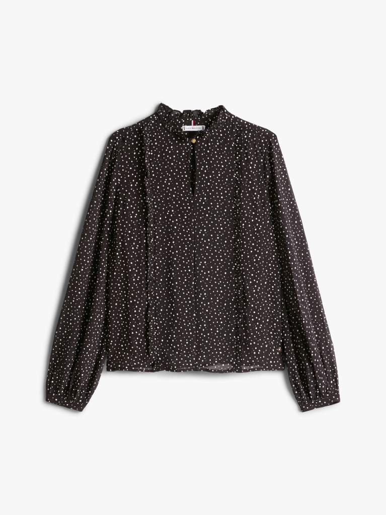 Multi Viscose Georgette Long Sleeve Blouse  Women