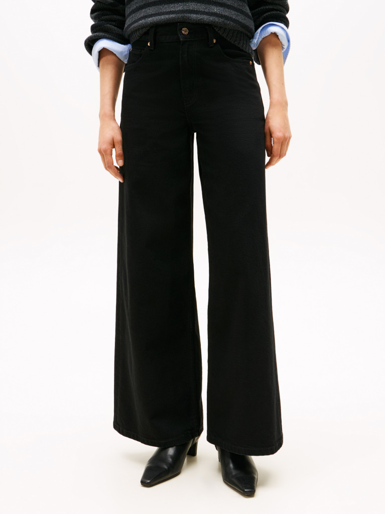 Black 7s High Rise Wide Leg Black Jeans  Women