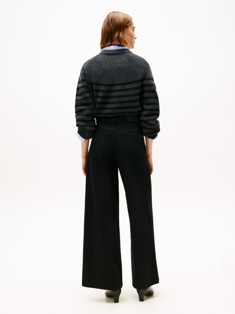 Black 7s High Rise Wide Leg Black Jeans  Women