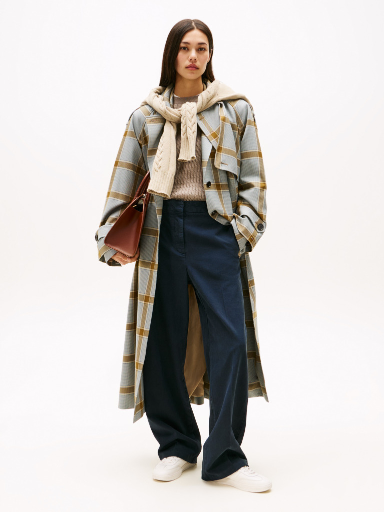 Blue Relaxed Straight Leg Trousers  Women
