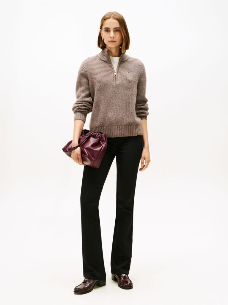 Black Mid Rise Bootcut Black Jeans  Women