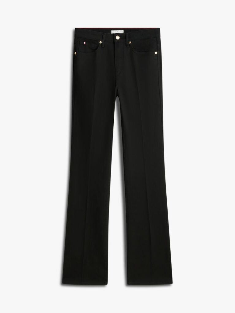 Black Mid Rise Bootcut Black Jeans  Women